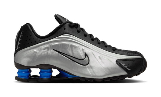 Shox R4 "Metallic Silver Black Racer Blue"