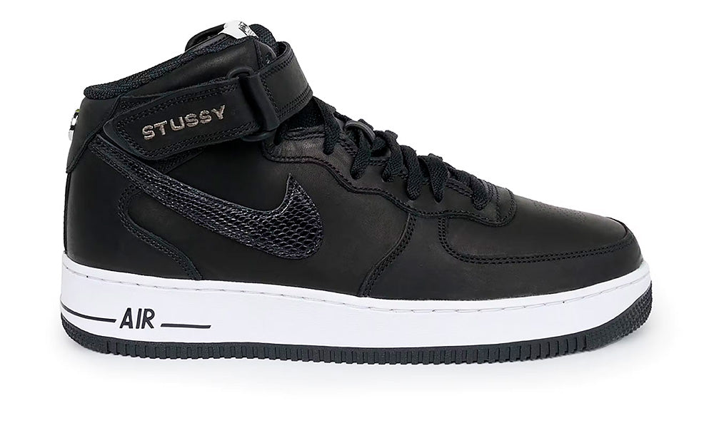 Air Force 1 Mid x Stussy "Black White"