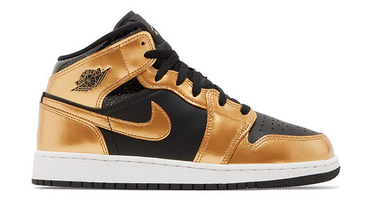 Air Jordan 1 Mid "Metallic Gold Black"