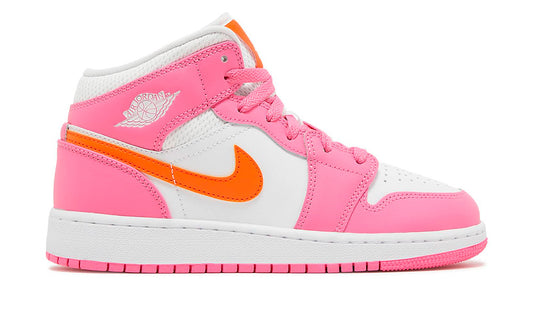 Air Jordan 1 Mid "Pinksicle Safety Orange"