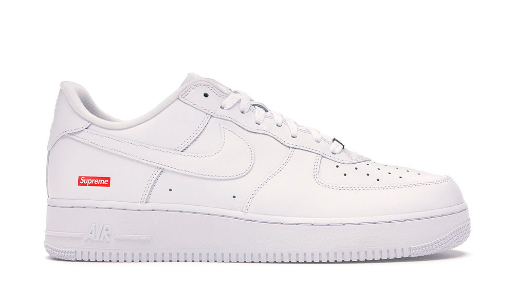 Supreme x Nike Air Force 1 Low Box Logo - White Mens Size 12 New Authentic