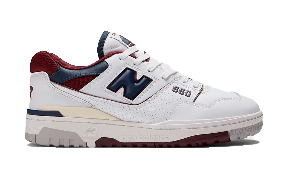 New Balance 550 "White Burgundy Navy"